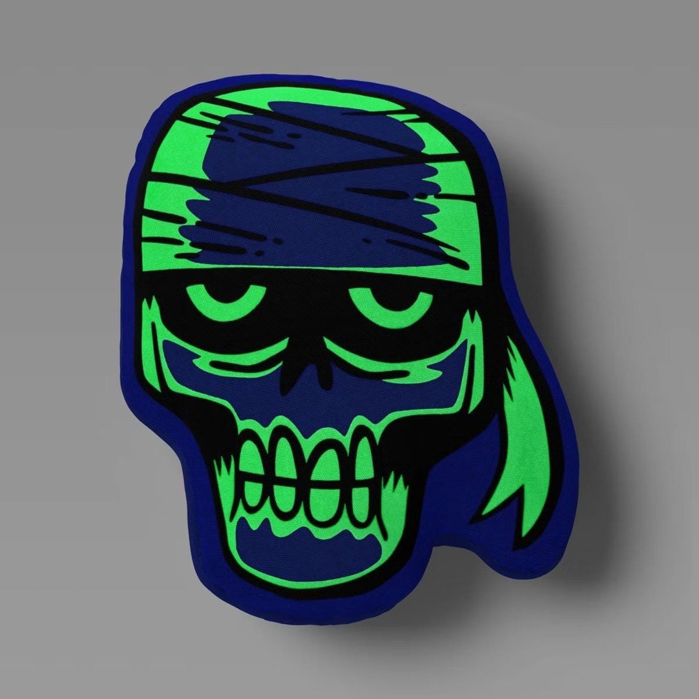 Glow in the Dark Mummy Throw Pillow‎ Hyde & EEK Novelty Halloween Plush 14x11